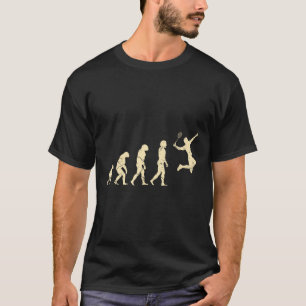 T-shirt Evolution Badminton Player Shuttle Racket