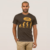 T-shirt évolution - cessez de me suivre ! (Devant entier)