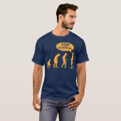 T-shirt évolution - cessez de me suivre ! (Devant entier)