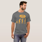 T-shirt évolution - cessez de me suivre ! (Devant entier)
