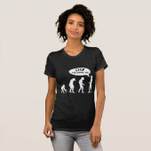 T-shirt évolution - cessez de me suivre ! (Devant entier)