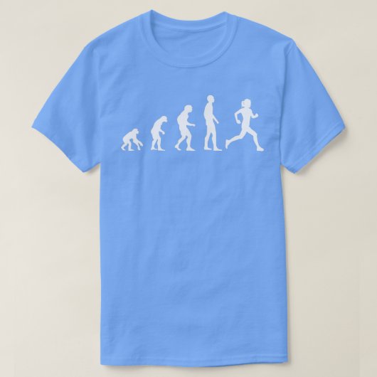 T-shirt Evolution Courir Un Hobby Sportif Drôle (Design devant)