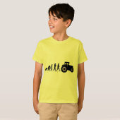 T-shirt Évolution d'agriculteurs d'élever des conducteurs (Devant entier)
