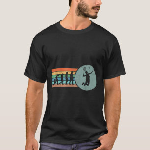 T-shirt Évolution de badminton rétro volant badminton vint