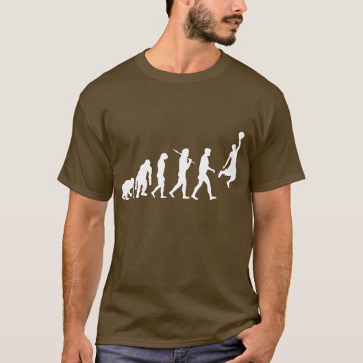 T-shirt Évolution de basket-ball (Devant)