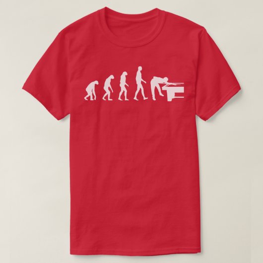 T-shirt évolution de Billard (Design devant)