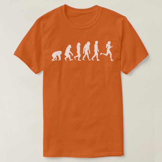 T-shirt Évolution de course minimale Filles de course (Design devant)
