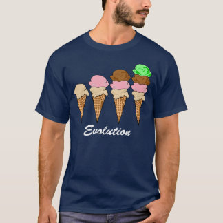 T-shirt Évolution de crème glacée