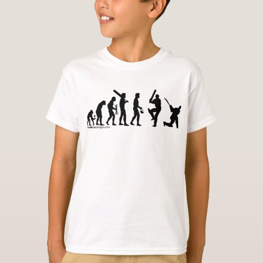 T-shirt Évolution de cricket (Devant)