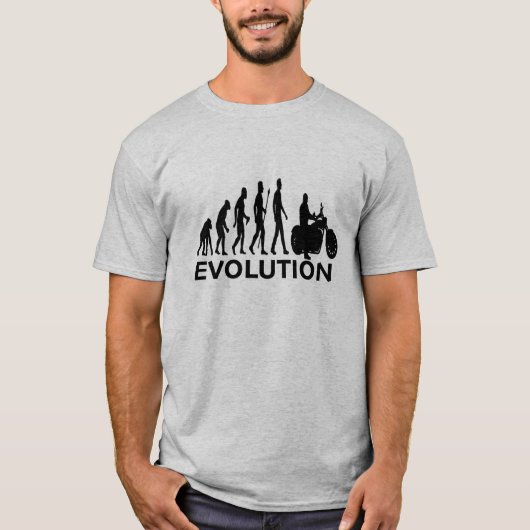 T-SHIRT ÉVOLUTION DE CYCLISTE (Devant)