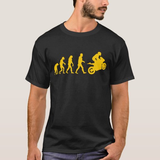 T-shirt Évolution de cycliste (Devant)