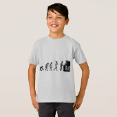 T-shirt Évolution de Gamer - geek d'arcade de jeux vidéo (Devant entier)
