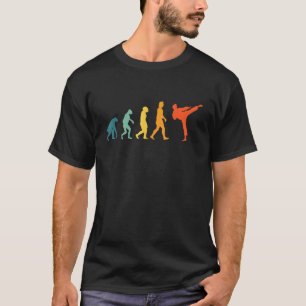 T-shirt Évolution de Karaté Arts Martiaux Rétro Jiu Jitsu