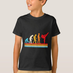 T-shirt Évolution de karaté taekwondo fille queue de cheva