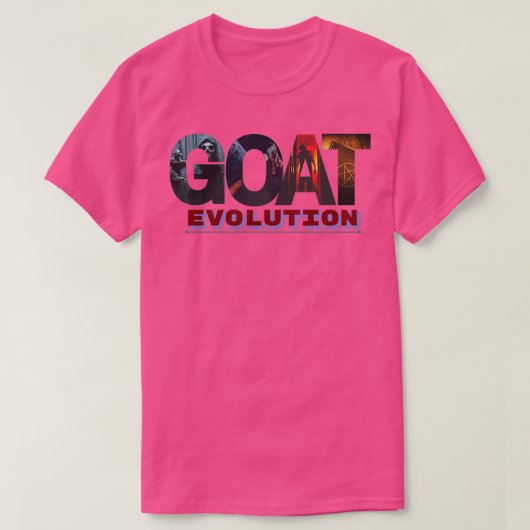 T-shirt évolution de la chèvre (Design devant)
