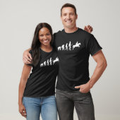 T-shirt Évolution de la course de golf de l'homme cheval s (Unisexe)