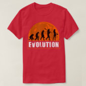 T-shirt Évolution de la cuisine humaine drôle Évolution de (Design devant)