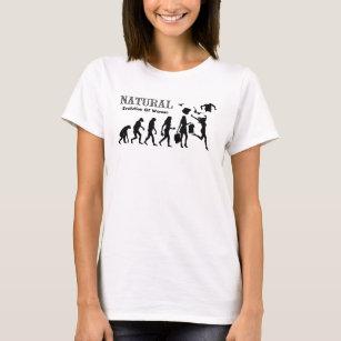 T-shirt Evolution De La Femme Libérée (Femme Naturiste)