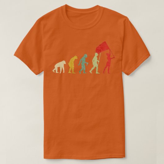 T-shirt Évolution de la fille de garde de couleur (Design devant)