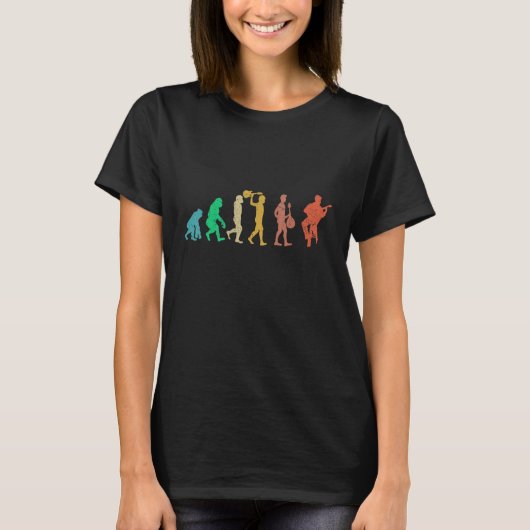 T-shirt Évolution de la mandoline (Devant)