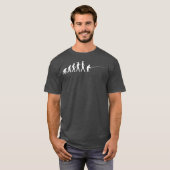 T-shirt Évolution de la pêche à la mouche (Devant entier)