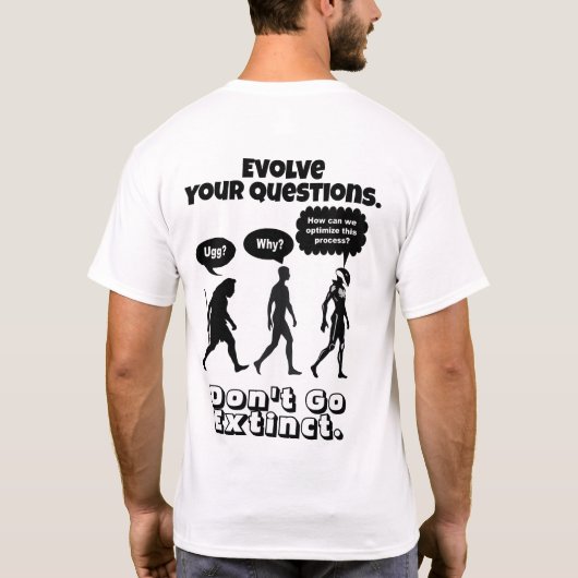T-shirt Évolution de la pensée (Dos)