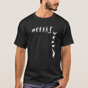 T-shirt Évolution de la plateforme de plongeon en tremplin