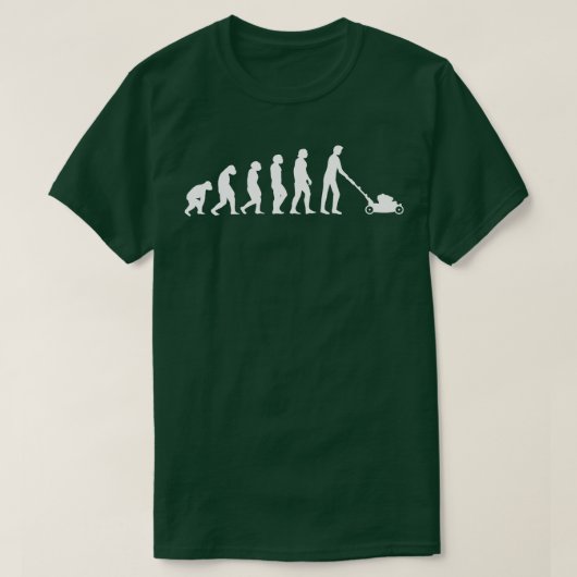 T-shirt Évolution de la puissance de la pelouse de jardine (Design devant)