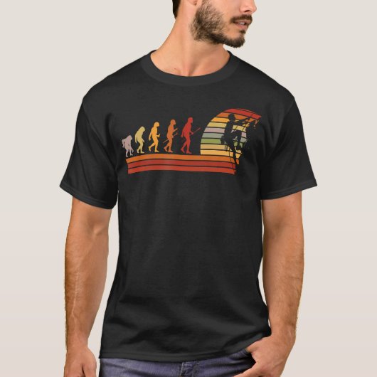 T-shirt Évolution de l'escalade rétro vintage (Devant)