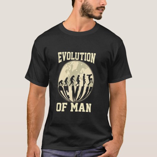 T-shirt Évolution de l'Homme (Devant)