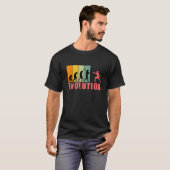 T-shirt Évolution de l'Homme Escrime Rétro Évolution Escri (Devant entier)