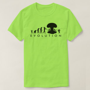 T-shirt Évolution de l'Homme et du Cafard Tableau d'Évolut