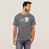 T-shirt Évolution de l'Homme et du Cafard Tableau d'Évolut (Devant entier)