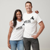 T-shirt Évolution de l'Homme Motocross Saut (Unisexe)