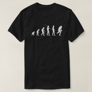 T-shirt Evolution de l'humanité ・ Amusant football américa