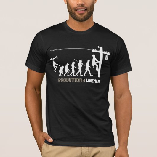 T-shirt Évolution de Lineman (Devant)