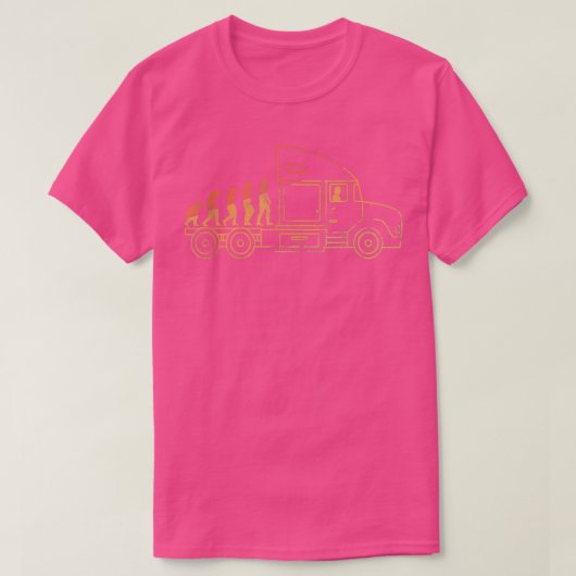 T-shirt Évolution de l'interurbain des conducteurs de cami (Design devant)