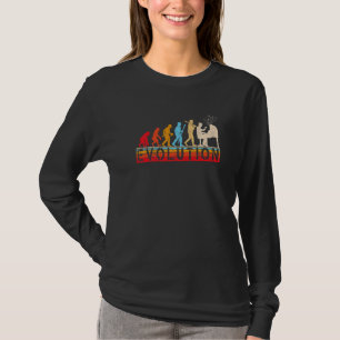 T-shirt Evolution De Man Style Rétro Piano Player Pianiste