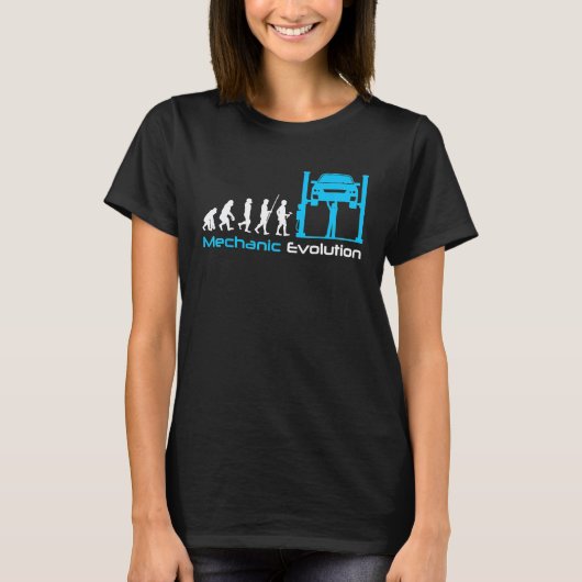T-shirt Évolution de Mécanicien (Devant)