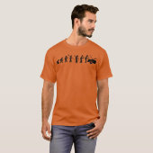 T-shirt Évolution de mécanicien automobile amis (Devant entier)