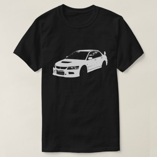 T-shirt Évolution de Mitsubishi Lancer  (Design devant)