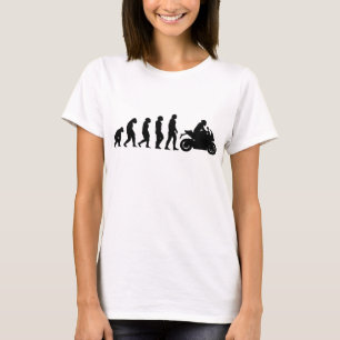 T-shirt Evolution de motocyclette drôle Course Sport Stree