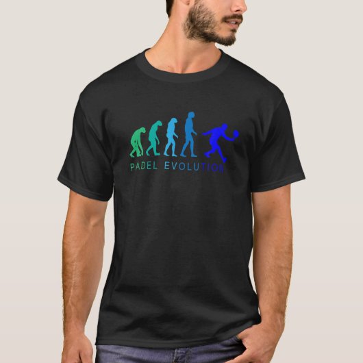 T-shirt Evolution De Padel Tennis Design Cadeau Pour Padel (Devant)