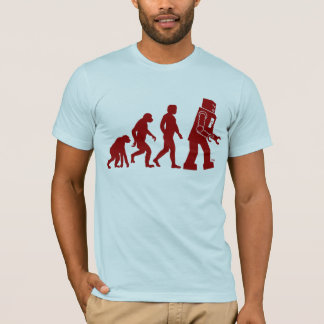 T-shirt Évolution de robot - de l'homme dans des robots