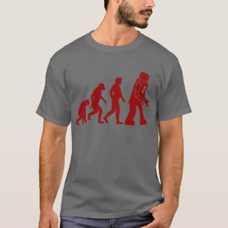 T-shirt Évolution de robot - de l'homme dans des robots