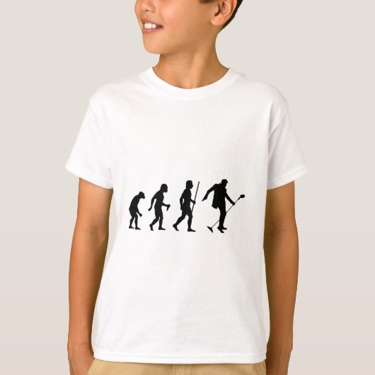 T-shirt Évolution de rock de l'homme (Devant)