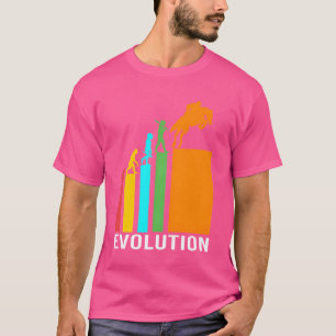 T-shirt Évolution de saut d'obstacles Équestre rétro pour