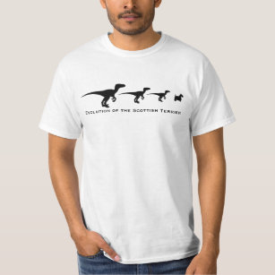 T-shirt Évolution de Terrier écossais