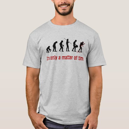 T-shirt Évolution de zombi - hommes (Devant)