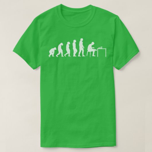 T-shirt Évolution des échecs Jouer aux échecs 2 (Design devant)